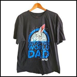 Well Worn NASA Out Of This World Dad Graphic Print T-Shirt 2XL